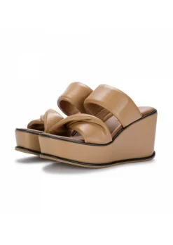 181 | KEILSANDALEN TESSA NAPPA LEDER BRAUN Online