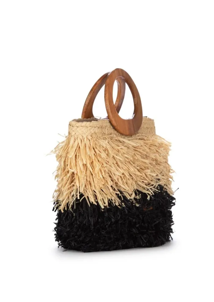 AFAR | HANDTASCHE KESHIA MEDIUM SCHWARZ BEIGE Outlet