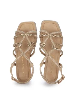 ALMA EN PENA | SANDALEN MIT ABSATZ SUEDE GELOCHTEN BEIGE Hot