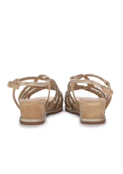 ALMA EN PENA | SANDALEN MIT ABSATZ SUEDE GELOCHTEN BEIGE Hot