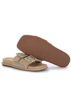 ALMA EN PENA | SANDALEN SUEDE STRASSSTEINE BEIGE Outlet