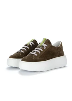 ANDIA FORA | SNEAKER IZAR WILDLEDER GRÜN New