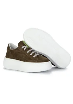 ANDIA FORA | SNEAKER IZAR WILDLEDER GRÜN New