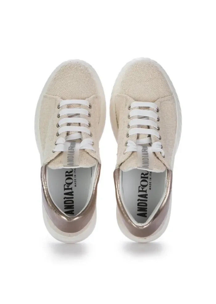 ANDIA FORA | SNEAKERS ZOE CUT DUDLEY CREME Sale