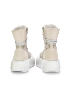 ANDIA FORA | STIEFEL EILON SQ LEDER BEIGE Hot