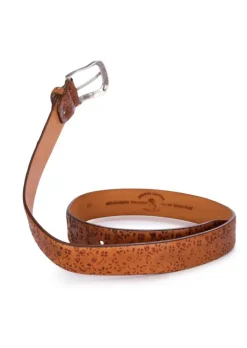 ARTIGIANATO ITALIANO | GÜRTEL BLUMENGRAVUREN BRAUN Outlet
