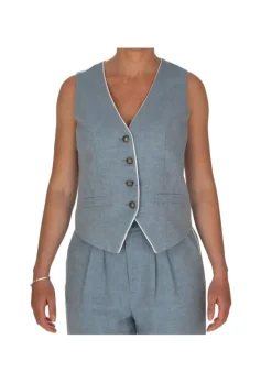 BALTI | WESTE FIGURNAHER LINIE HELLBLAU Discount