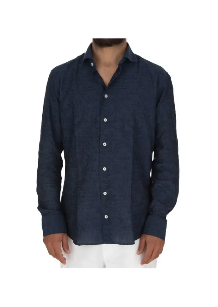 BASTONCINO | HEMD BLUMENMUSTER BLAU Fashion