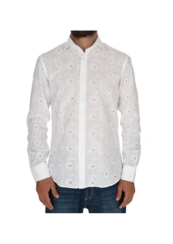 BASTONCINO | HEMD BRODERIE ANGLAISE VERLEIHT WEIß Outlet