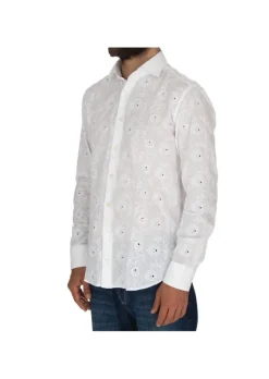 BASTONCINO | HEMD BRODERIE ANGLAISE VERLEIHT WEIß Outlet