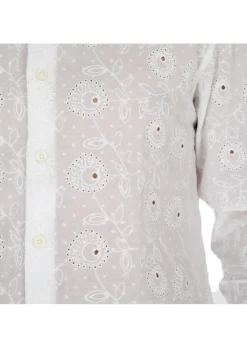 BASTONCINO | HEMD BRODERIE ANGLAISE VERLEIHT WEIß Outlet