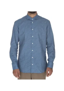 BASTONCINO | HEMD GEOMETRISCHEN MUSTER BLAU Online