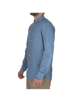 BASTONCINO | HEMD GEOMETRISCHEN MUSTER BLAU Online