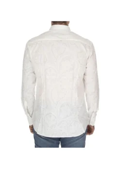 BASTONCINO | HEMD PAISLEYMUSTER WEIß Hot
