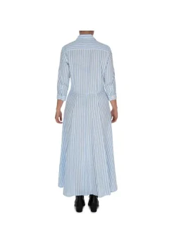 BASTONCINO | KLEID CHEMISIER HELLBLAU WEISS Fashion