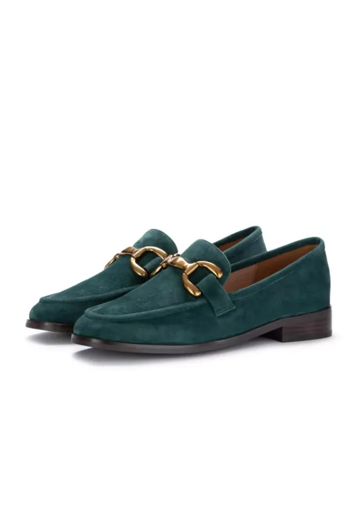 BIBI LOU | LOAFERS ZAGREB WILDLEDER DUNKELGRÜN Best