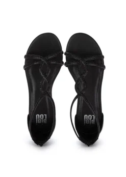 BIBI LOU | SANDALEN ÜBERKREUZTEN RIEMEN SCHWARZ New