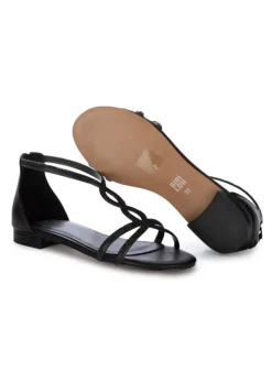 BIBI LOU | SANDALEN ÜBERKREUZTEN RIEMEN SCHWARZ New