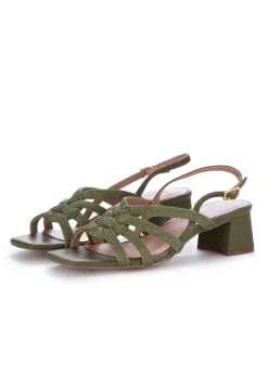 BIBI LOU | SANDALEN MIT ABSATZ RIEMEN GRÜN Sale