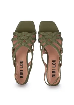 BIBI LOU | SANDALEN MIT ABSATZ RIEMEN GRÜN Sale