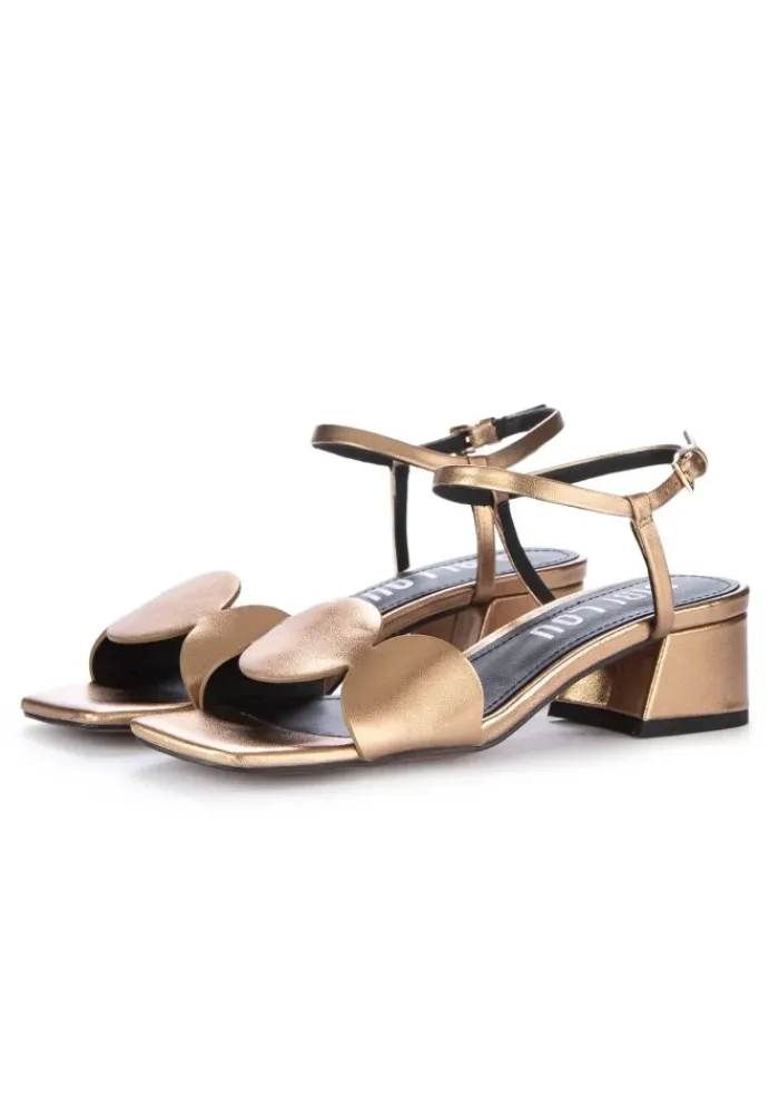 BIBI LOU | SANDALEN MIT ABSATZ GEOMETRISCHEN DETAIL METALLISCH Best
