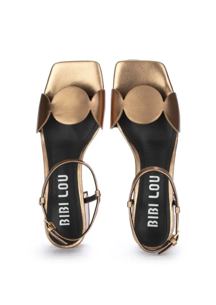 BIBI LOU | SANDALEN MIT ABSATZ GEOMETRISCHEN DETAIL METALLISCH Best