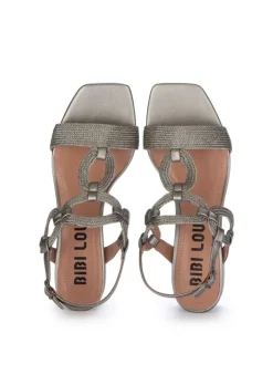 BIBI LOU | SANDALEN MIT ABSATZ YARA METALLISCH Clearance