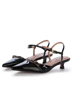 BIBI LOU | SLINGBACK LACKLEDER SCHWARZ New