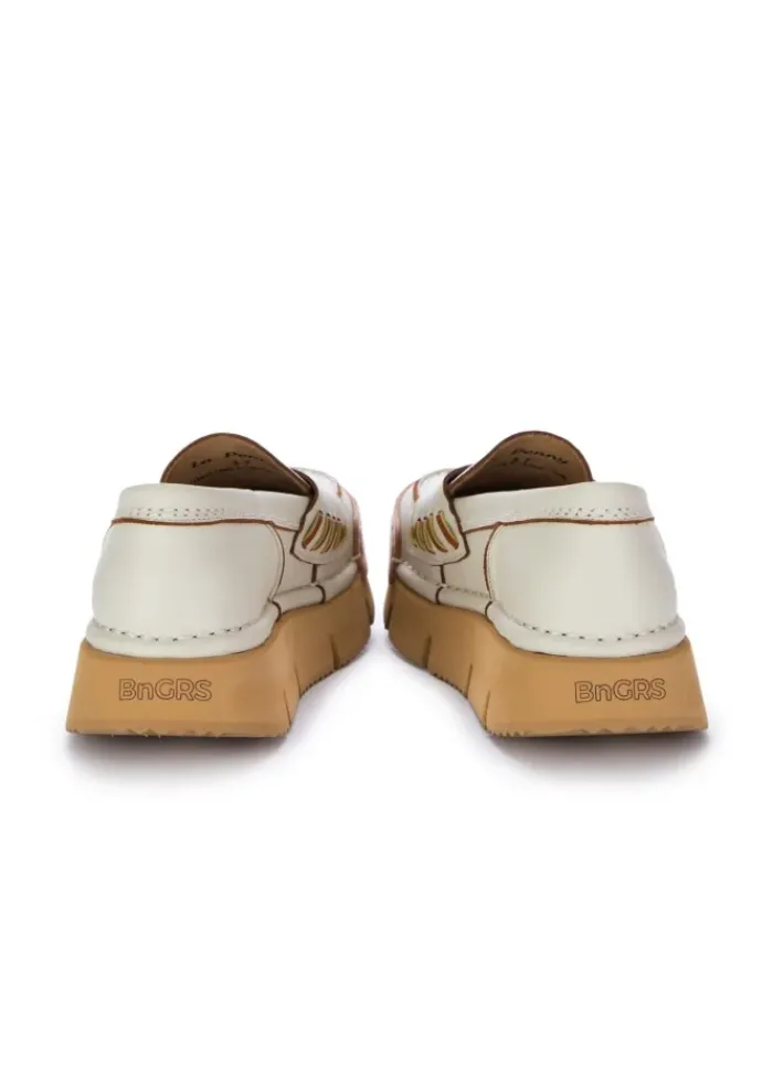 BnG REAL SHOES | LOAFER LA PENNY HIGH WEIß MILCH Hot