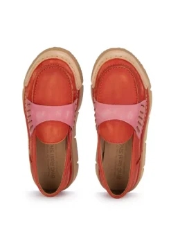 BnG REAL SHOES | LOAFERS LA PENNY ORANGE ROSA Clearance