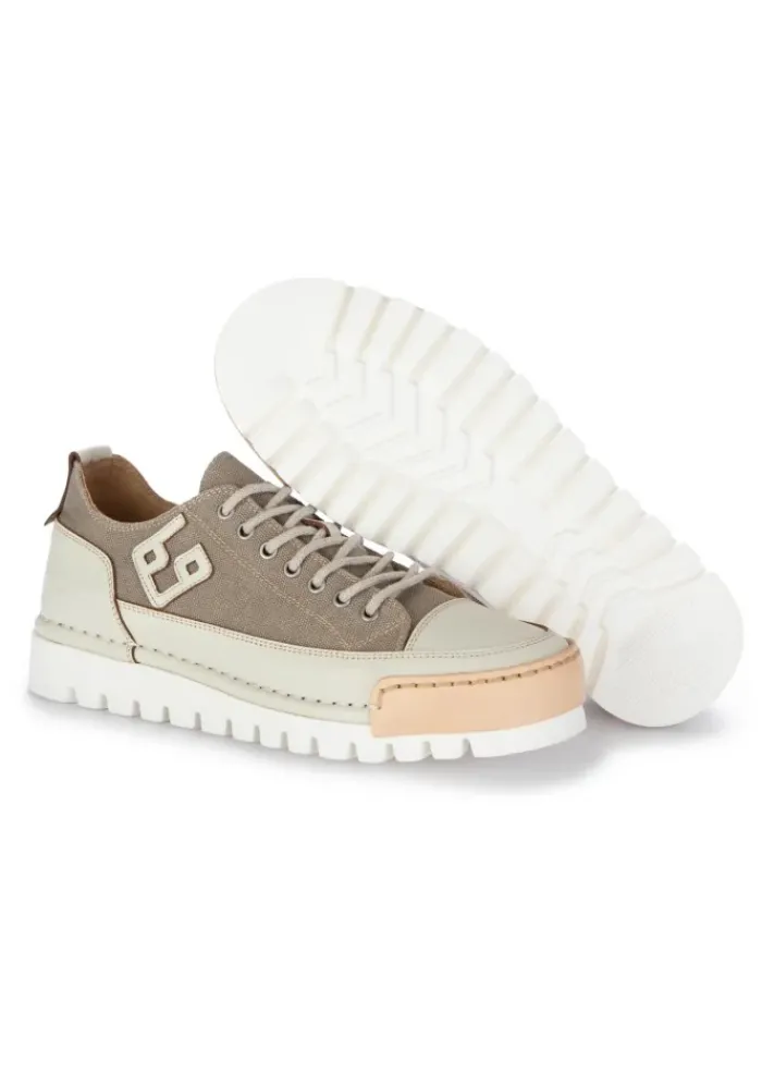BnG REAL SHOES | SNEAKER LA COCCO TAUBENGRAU CREME Discount