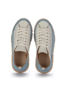 BnG REAL SHOES | SNEAKER LA DINAMICA WEIß HELLBLAU New