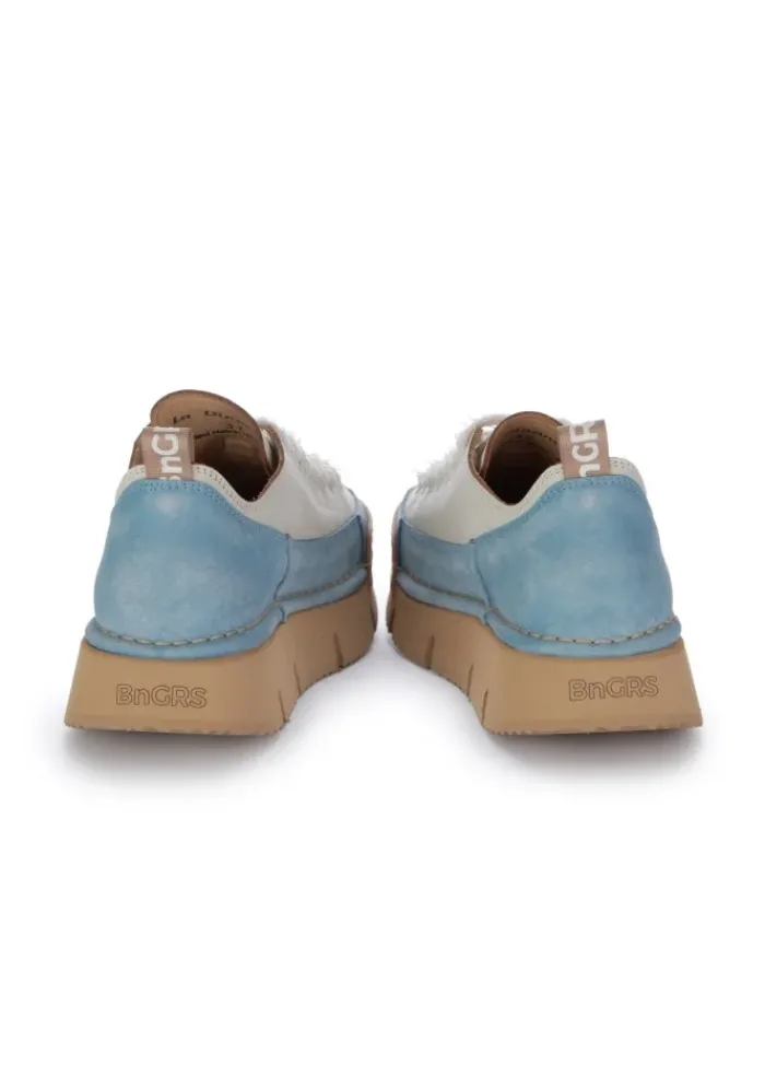 BnG REAL SHOES | SNEAKER LA DINAMICA WEIß HELLBLAU New
