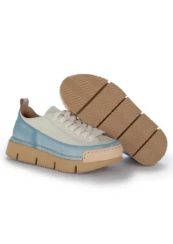 BnG REAL SHOES | SNEAKER LA DINAMICA WEIß HELLBLAU New