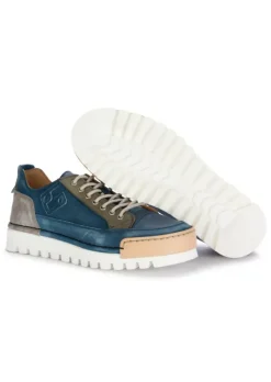BnG REAL SHOES | SNEAKER LA PATCH LEDER BLAU JEANS Discount