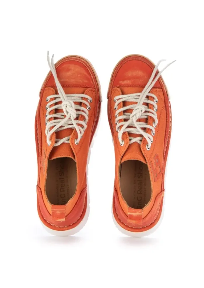 BnG REAL SHOES | SNEAKER LA PAPAYA CANVAS ORANGE Best