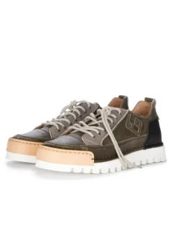 BnG REAL SHOES | SNEAKER LA PATCH MILITARE GRÜN Hot