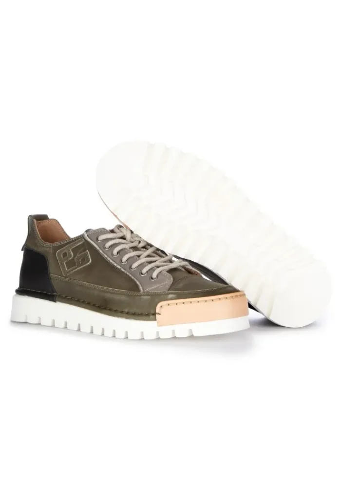 BnG REAL SHOES | SNEAKER LA PATCH MILITARE GRÜN Hot
