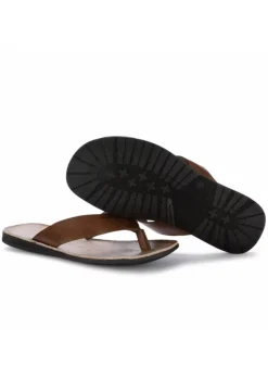 BRADOR | ZEHENSANDALEN LEDER MAHAGONI BRAUN Sale