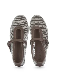 BUENO | BALLERINAS GLITZERN MESH GRAU SILBER Clearance