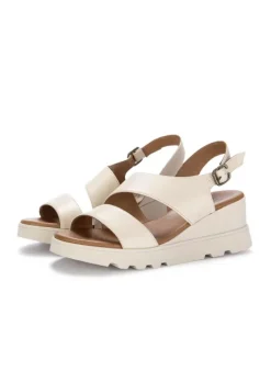 BUENO | KEILSANDALEN LEDER BEIGE Fashion