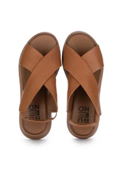 BUENO | SANDALEN ÜBERKREUZTEN RIEMEN BRAUN Outlet