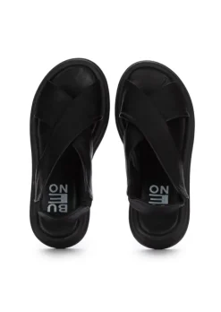BUENO | SANDALEN BREITE ÜBERKREUZTE RIEMEN SCHWARZ Discount