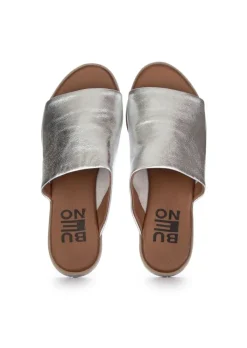 BUENO | SANDALEN BREITEM RIEMEN SILBER Hot