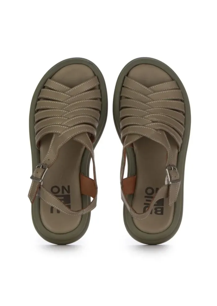 BUENO | SANDALEN GEFLOTCHTENEM DESIGN GRÜN Hot
