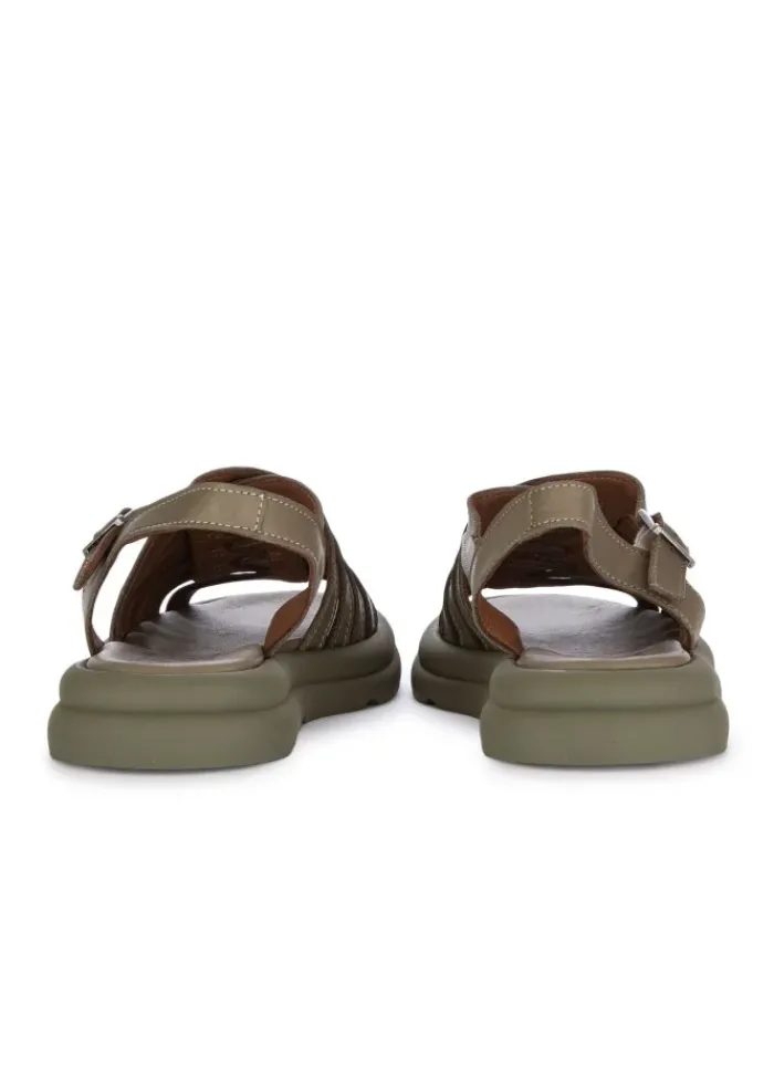 BUENO | SANDALEN GEFLOTCHTENEM DESIGN GRÜN Hot