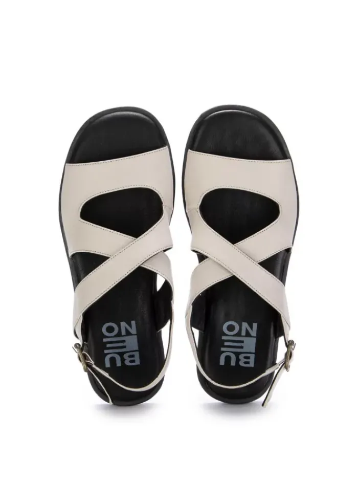 BUENO | SANDALEN GEKREUZTES LEDER GRAU Sale