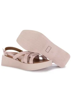 BUENO | SANDALEN GEWEBTEM LEDER ROSA Fashion