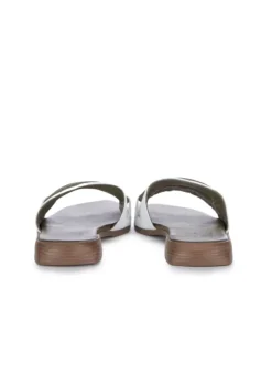 BUENO | SANDALEN KONTRASTVERZIERUNG GRÜN WEIß New