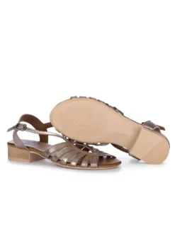 BUENO | SANDALEN LEDER GEFLOCHTEN BRONZE Best